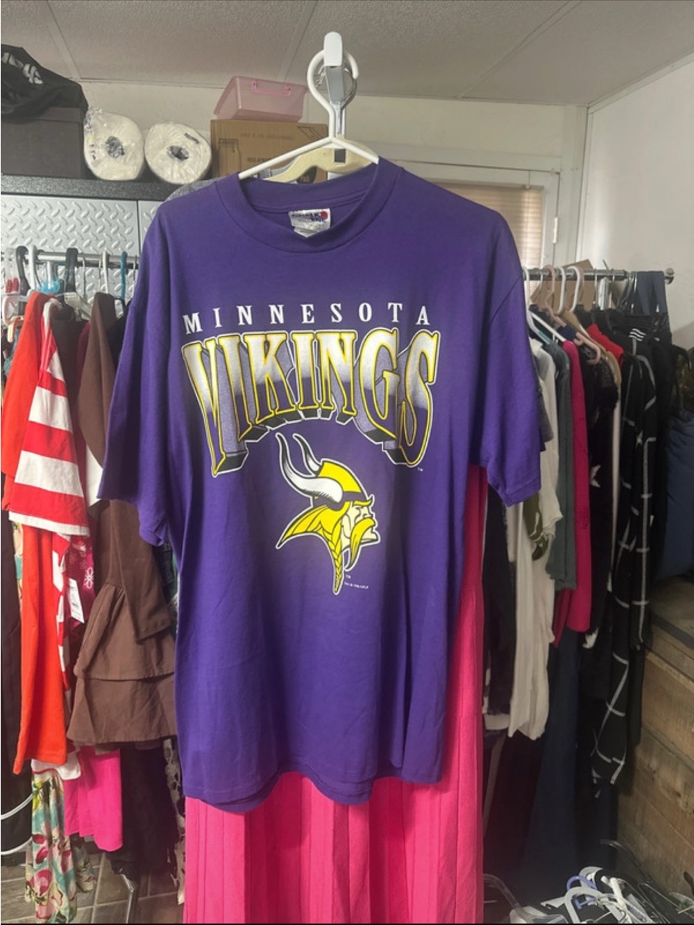 Minnesota Vikings Graphic Tee - Purple & Yellow
